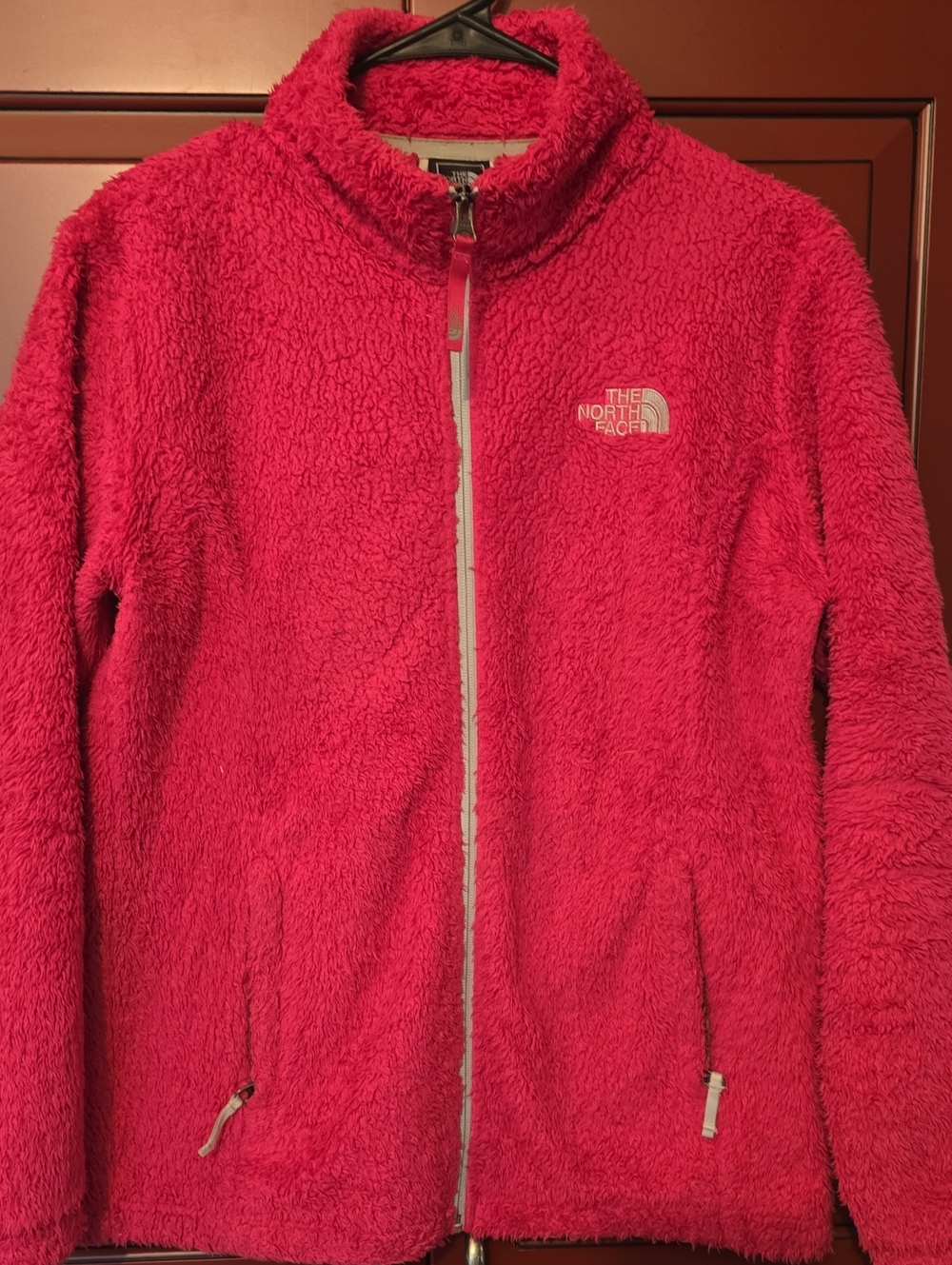 The North Face Women's Hot Pink Teddy Fleece Jacket
